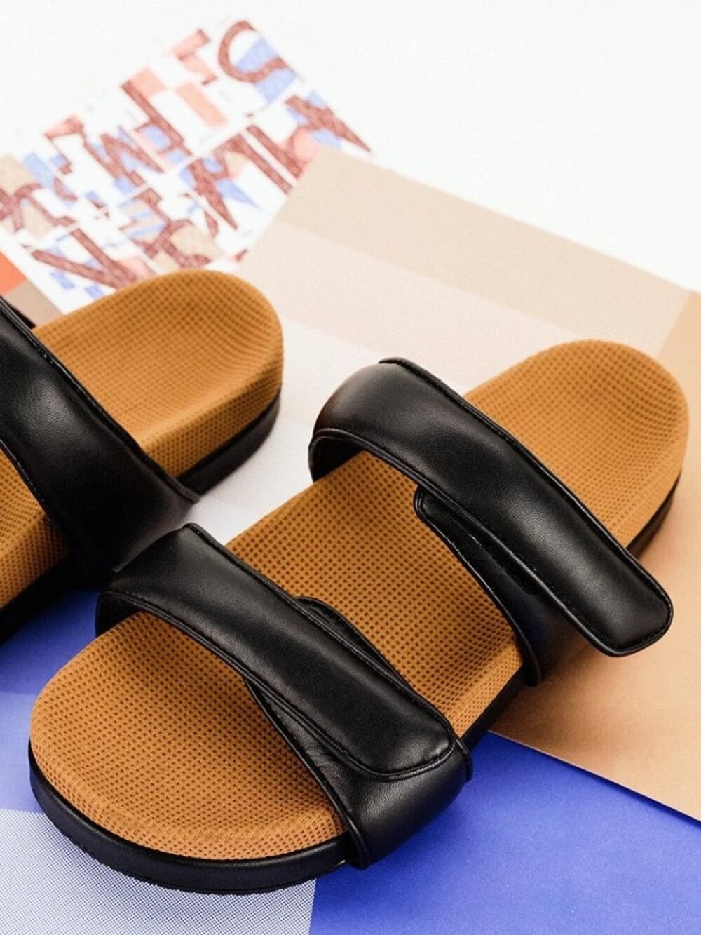 Commbi The Indie Slide in Midnight Black, Size 7 Women